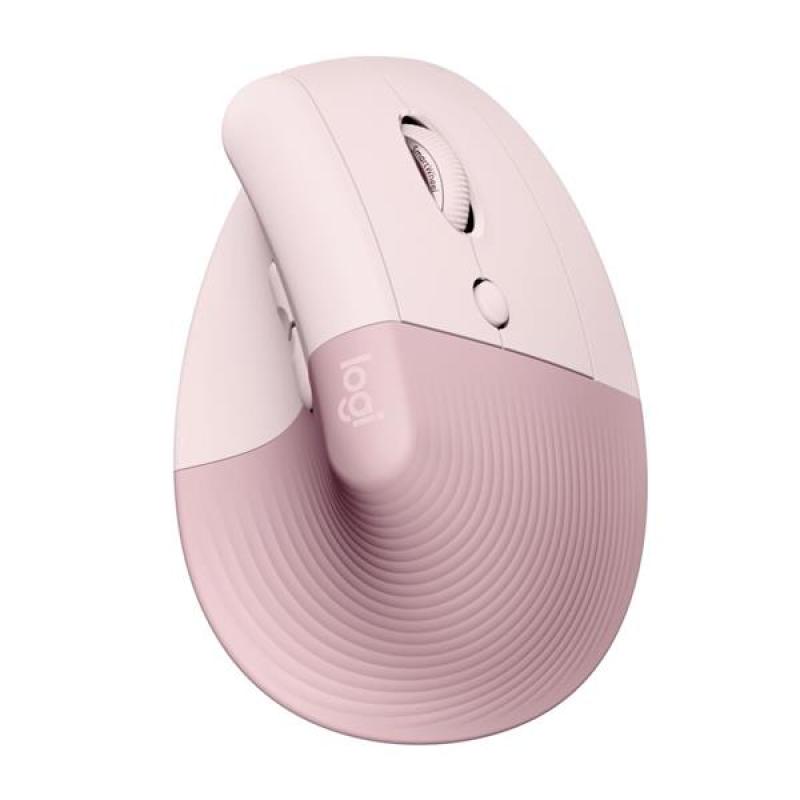 Logitech® Lift Vertical Ergonomic Mouse - ROSE/DARK ROSE - E