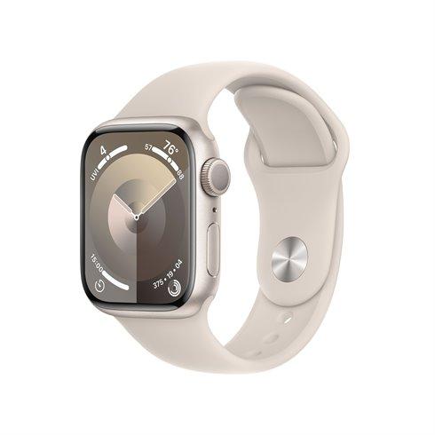 Apple Watch Series 9 GPS 41mm Starlight Aluminium Case with
