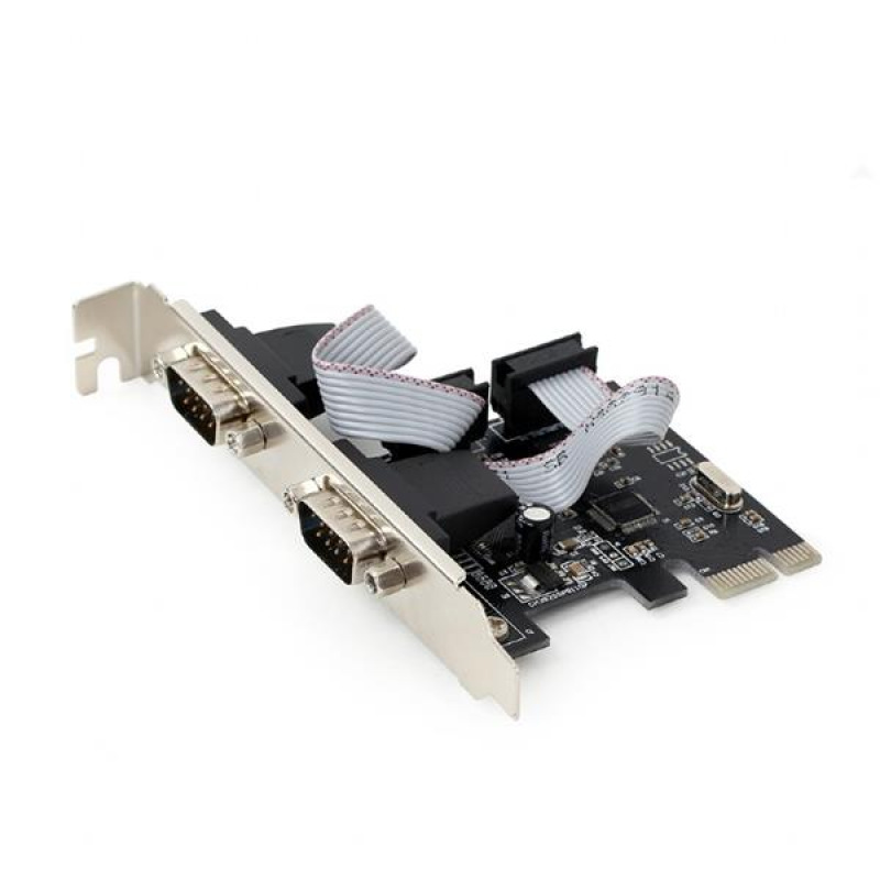 Gembird 2 serial port PCI-Express add-on card, with extra lo