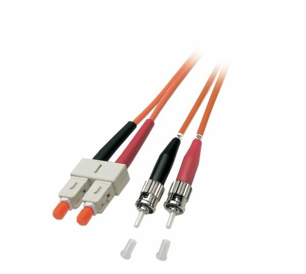 optický kábel SC-ST, 1m Duplex OM1(62.5/125µm), LSOH, 3mm, o