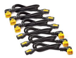 Power Cord Kit (6 pack), Locking, C13 to C14 (90 Degree), 1.