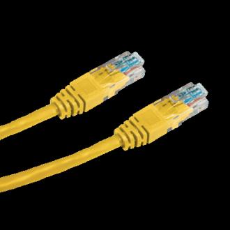 OEM patch kábel Cat5E, UTP - 1m , žltý
