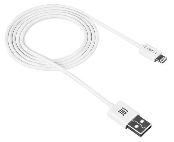 Canyon CFI-1, 1m kábel Lightning/USB, bez Apple certifikácie