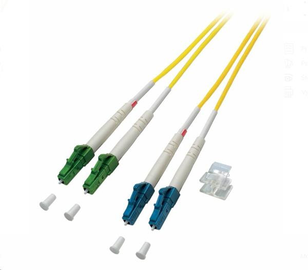 Optický kábel LC/APC-LC, 1m SM Duplex OS2(9/125µm), LSOH, 2m