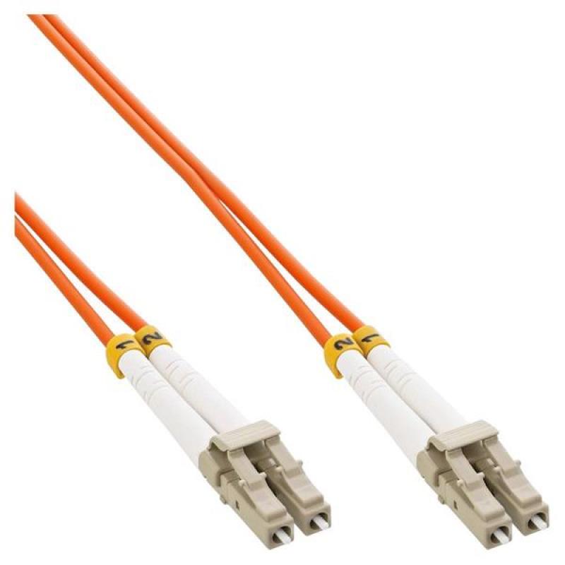 Optický duplex kabel MM 50/125, LC/LC, LSOH, (OM2), 5m, ora