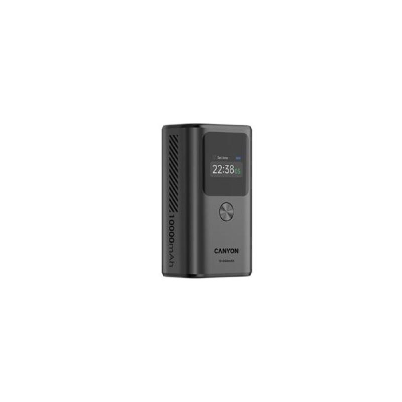 Canyon OnPower 130, Powerbank, 10.000 mAh, displej, in: USB-