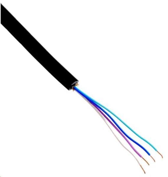 TCEPKPFLE 1x4x0,6 - oznamovací tienený kábel pre pripojenie