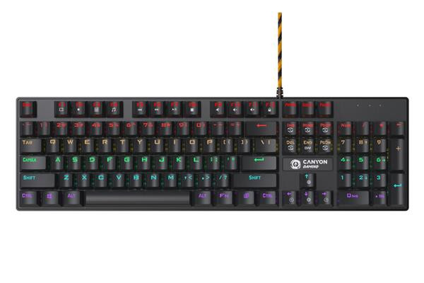 Canyon GK-4, Deimos herná klávesnica, USB, mechanická, LED p