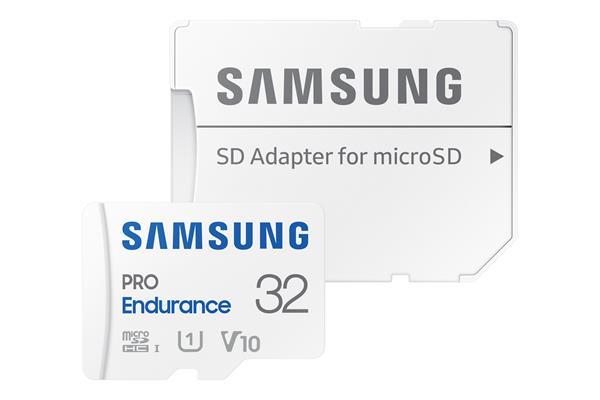 32 GB . microSDXC karta Samsung PRO Endurance + SD adaptér