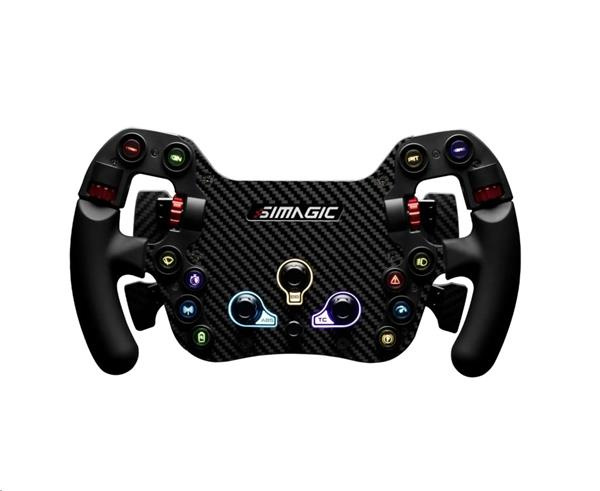 SIMAGIC FX Steering Wheel, Carbon Fiber, QR50, Shifters + Du