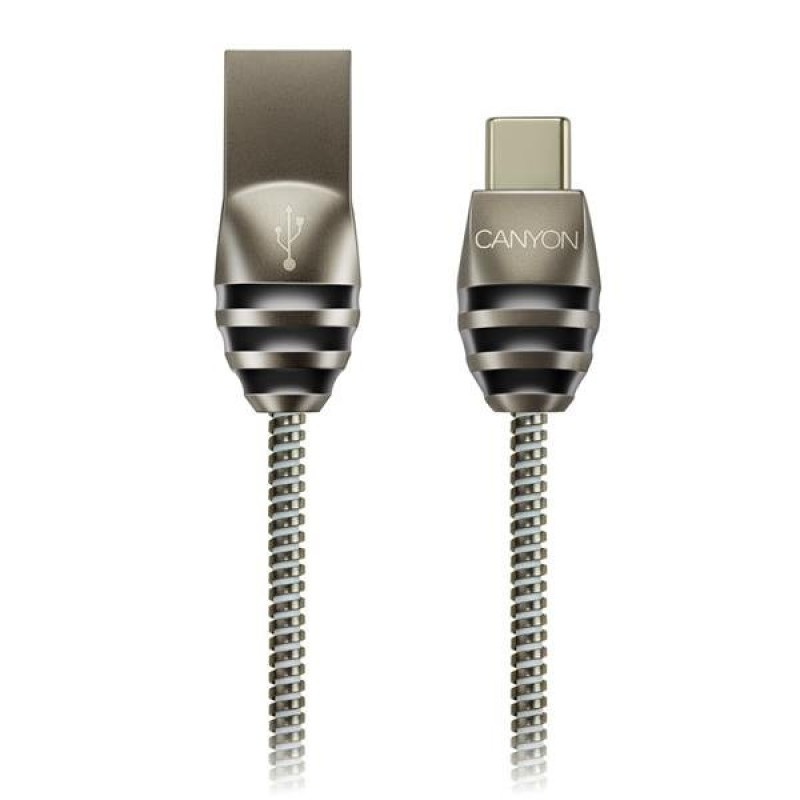 Canyon UC-5, 1m kábel USB-C / USB 2.0, 5V/2A, priemer 3,5mm,