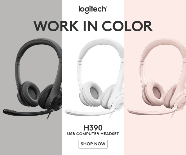 Logitech® H390 USB Headset - USB- ROSE