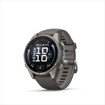Garmin fenix 9 - 43mm, AMOLED, Sapphire, Titanium, Pebble Gr