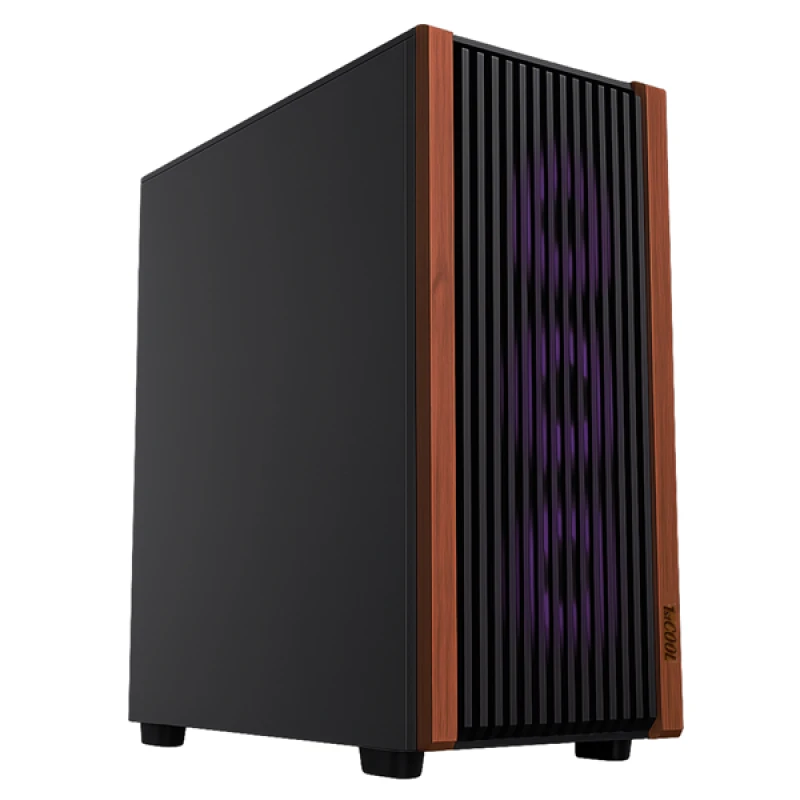 1stCOOL G6 Noble Wood Decor, skrinka ATX, USB3.0, USB-C, 3x