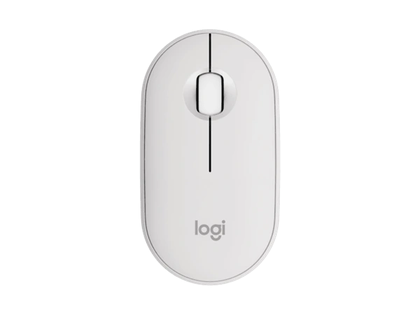 Logitech® M350s Pebble Mouse 2 - TONAL WHITE - BT - N/A - EM