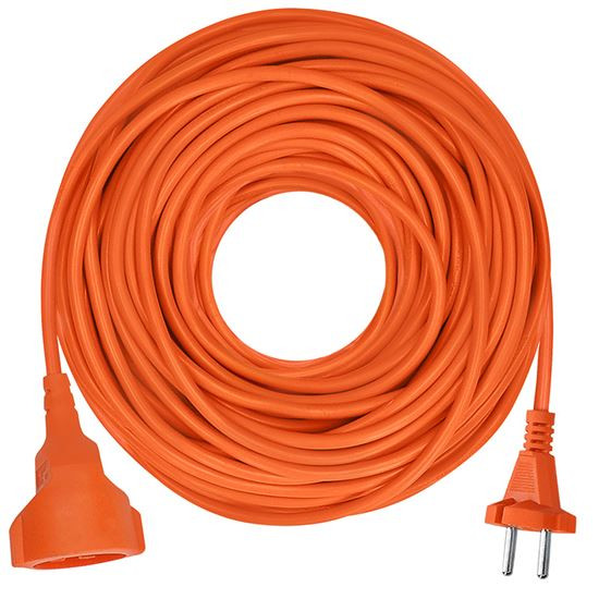Solight 1z pohyblivý prívod - spojka, 25m, 2 x 1,5mm2, oranž