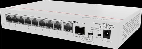 Huawei S110-8P2ST (8*10/100/1000BASE-T ports, PoE+, 1*GE SFP