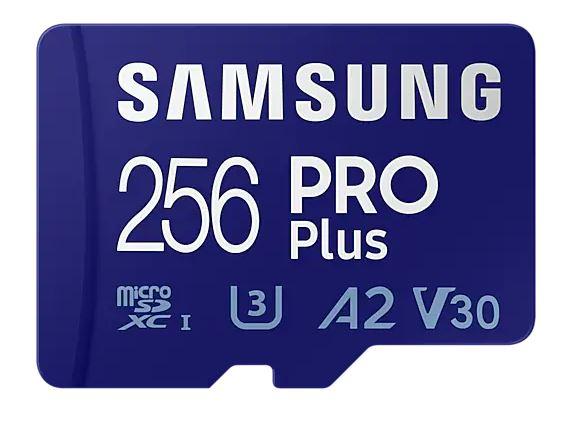 256 GB . microSDXC karta Samsung PRO Plus 2023 + adapter