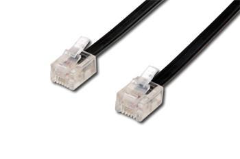 OEM kabel telefónny (4-žilový) 2x RJ11    5m - biela