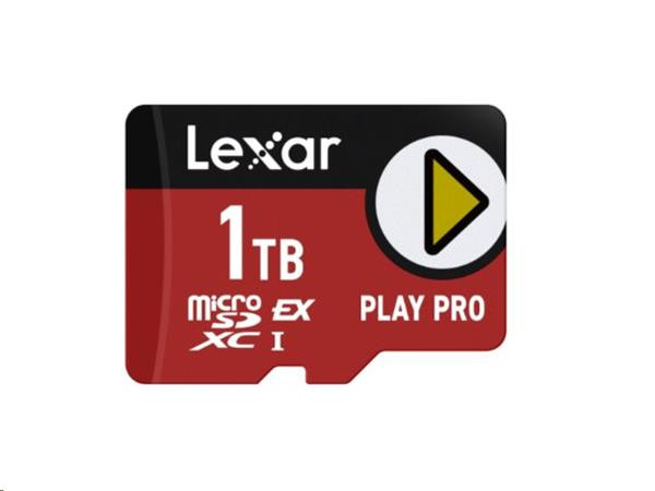 1TB Lexar® PLAY microSD™ Express UHS-I cards, up to 900MB/s