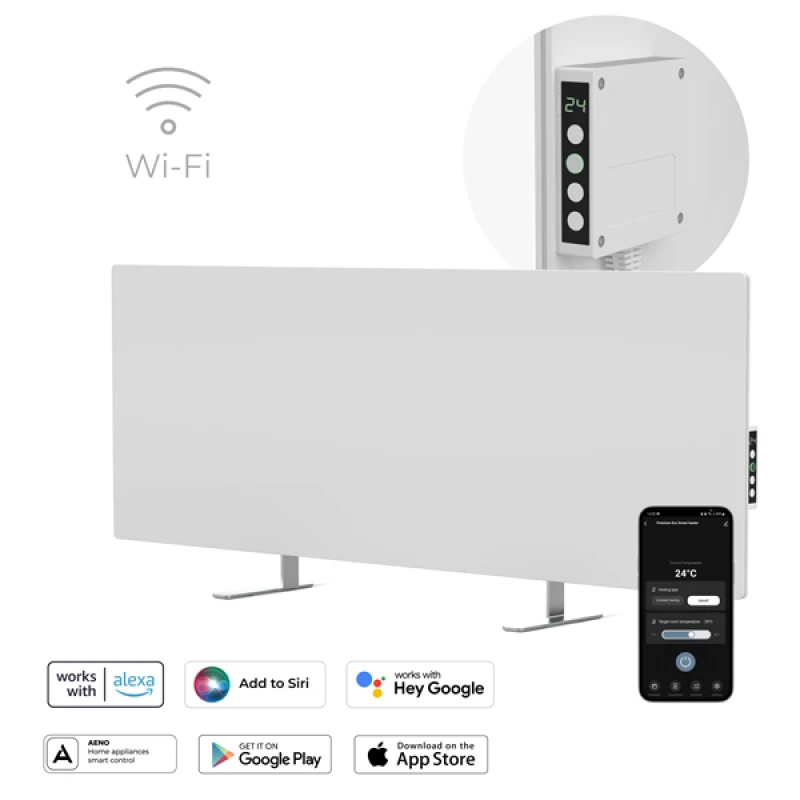 AENO AGH3S Premium Eco Smart Ohrievač, Biely, LED, WI-FI, ma