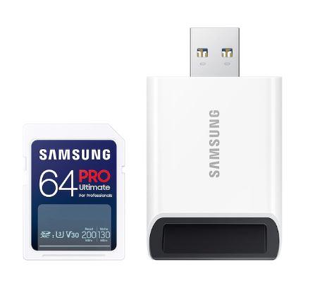 64 GB . SDXC karta Samsung PRO ULTIMATE Class 10 + čítačka (