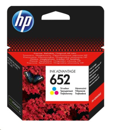 HP 652 Tri-colour Ink Cartridge