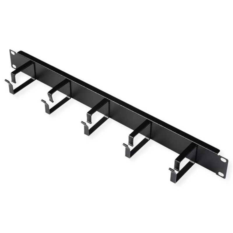 19" Panel vyväzovací, organizér 1U, lišta 5x oko (Typ G) 40x