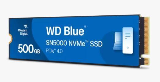 WD Blue SN5000 500GB SSD PCIe Gen4, M.2 2280, NVMe ( r5000MB