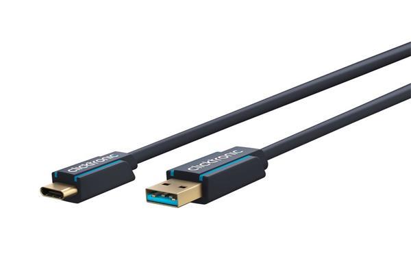 ROLine Kábel USB 3.0 AM/CM (3.1 Typ C) 1m, Super Speed (Powe