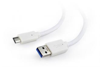 Gembird kábel USB 3.0 (AM) na USB 3.1 (CM), 0.1 m, biely