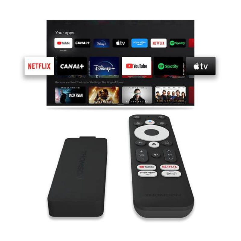 Thomson Streaming USB STICK 140 - 4K UHD, Google Cast, Hej G