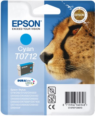 Epson atrament S D120,DX4450,DX7450,DX8450,DX9400 cyan