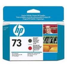 HP 73 Matte Black and Chromatic Red Printhead