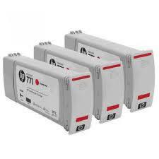 HP 771 3-pack Chromatic Red DJ Ink Cartridges CR251A