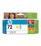 HP 72 130 ml Yellow Ink Cartridge with Vivera Ink