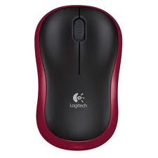 Logitech® Wireless Mouse M185 čierno-červená