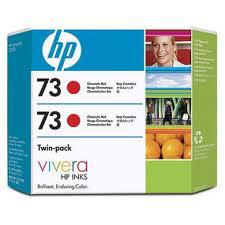 HP 73 2-pack 130-ml Chromatic Red Ink Cartridges