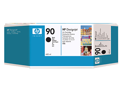 HP No. 90 Black Ink Cartridge (400 ml)