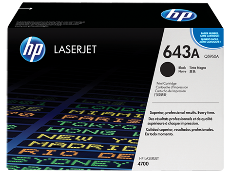 HP Color LaserJet Black Print Cartridge for CLJ4700 11.000p