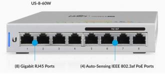 Ubiquiti US-8-60W  8x1000Mbps    PoE  (5pack)