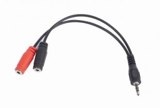 Gembird adaptér 1 x 3.5 mm 4-pin miniJack (M) na audio + mik